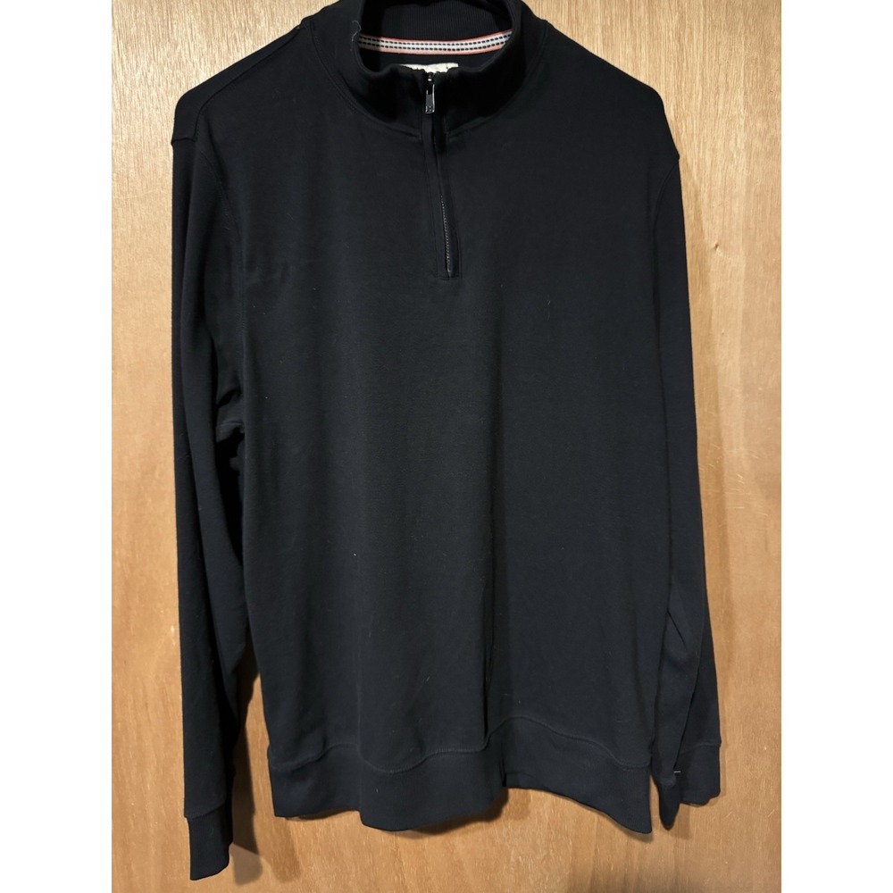 The Normal Brand Medium Black 1/4 Zip (O1)